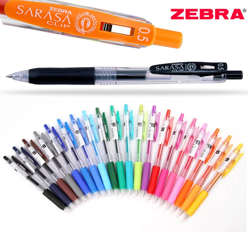 10x Zebra Sarasa 0 5 мм гелевые ручки роллеры JJ15 или заправки JF 0.5 выдвижные Ассорти Janpan