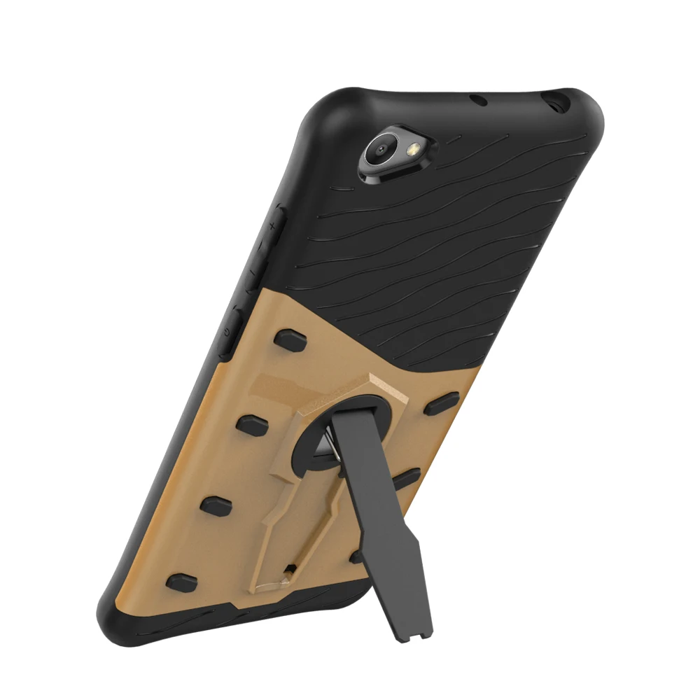 

mobile cell phone Sniper Hybrid Robot Armor ShockProof 360 Kickstand Back Soft Case Cover For VIVO Y55 Y55S