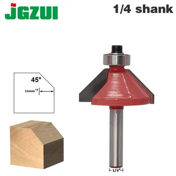 

1pc 45Degree Chamfer & Bevel Edging Router Bit - 1/4" Shank - RCTwoodworking cutter woodworking bits