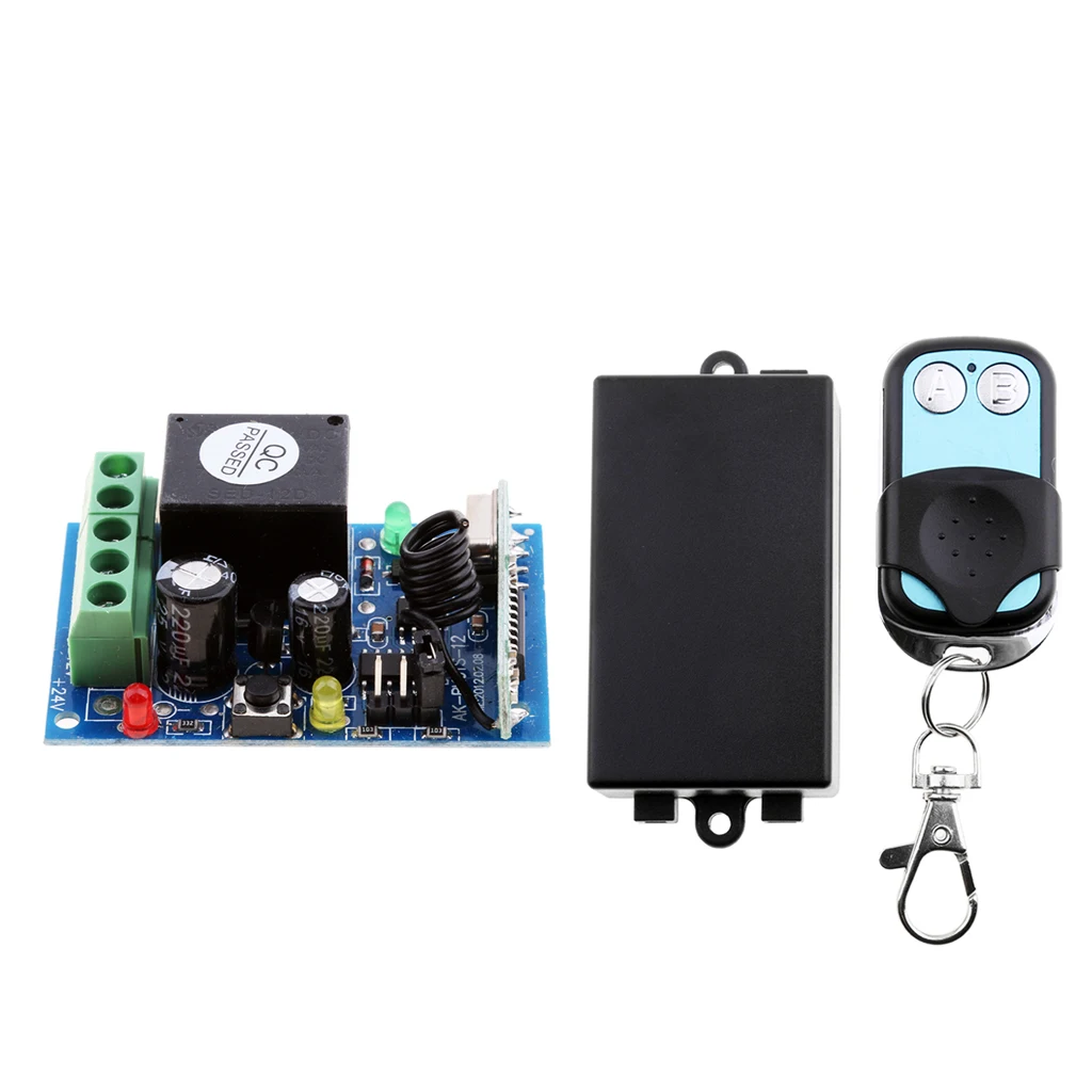 DC 12V 1CH Channel 433Mhz RF Relay Smart Wireless Remote Control Switch Receiver with Transmitter 