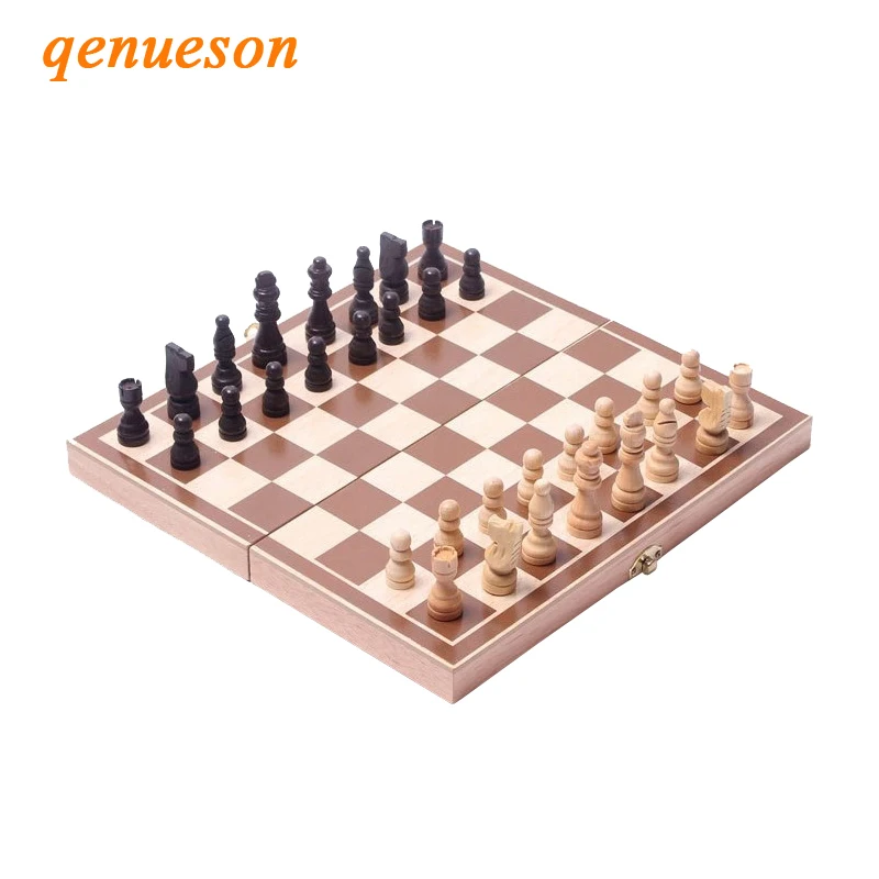 

Factory Direct Toys Chess Wooden Folding Chess Funny Folding Folable Wooden Chess Set Board Game Puzzle Entertainment qenueson