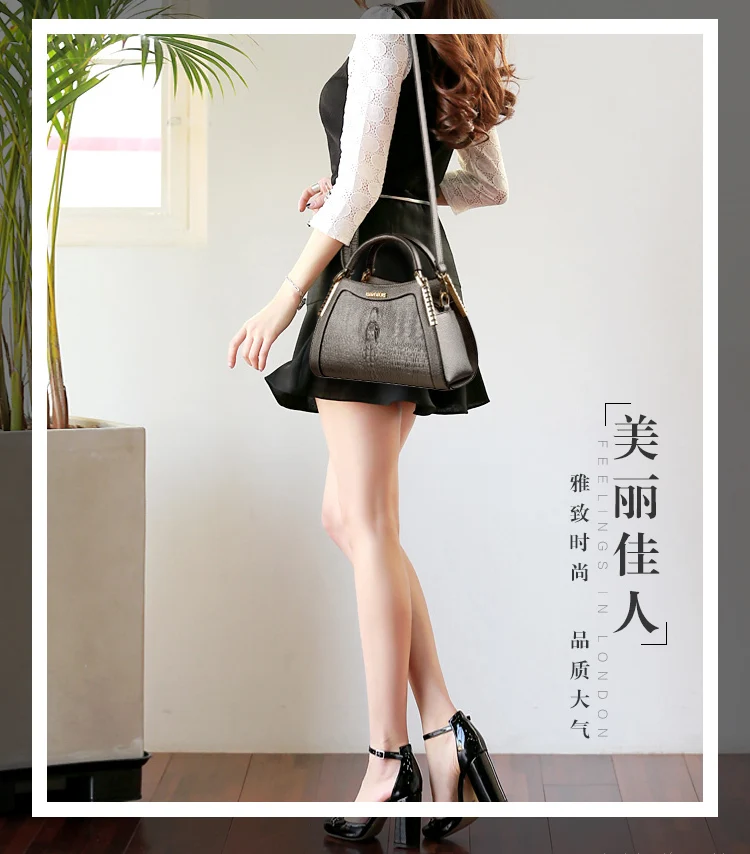 Женская модная сумочка из кожи аллигатора, деловая роскошная сумка через плечо, кожаные сумки известных брендов, сумки-мессенджеры, дизайнерская сумка bolsa feminina