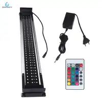 60 〜 80 センチメートル水族館 led 水槽ライトのために水族館照明装飾 22 ワット RGB リモート Led バーライトランプ拡張可能 Braceket