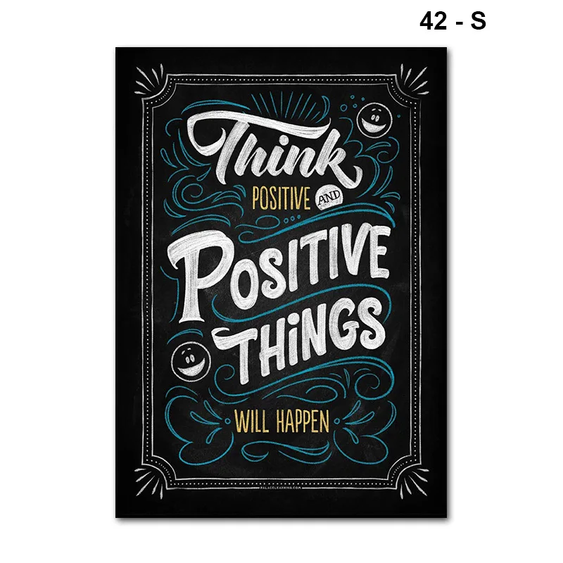 Newly Motivational Classroom Wall Posters Inspirational Quotes for Students Teacher Classroom Decorations TE889 - Цвет: 42