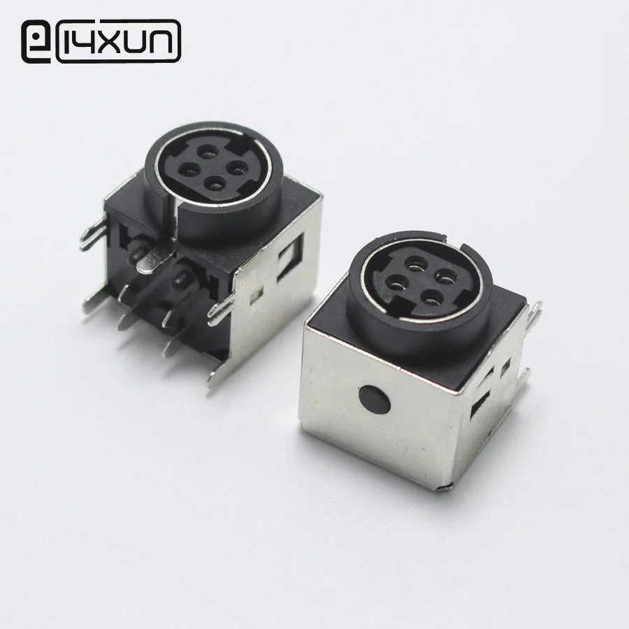 1pcs DIN 4P Female Jack PCB Connector with Singal terminals 4Pin Large