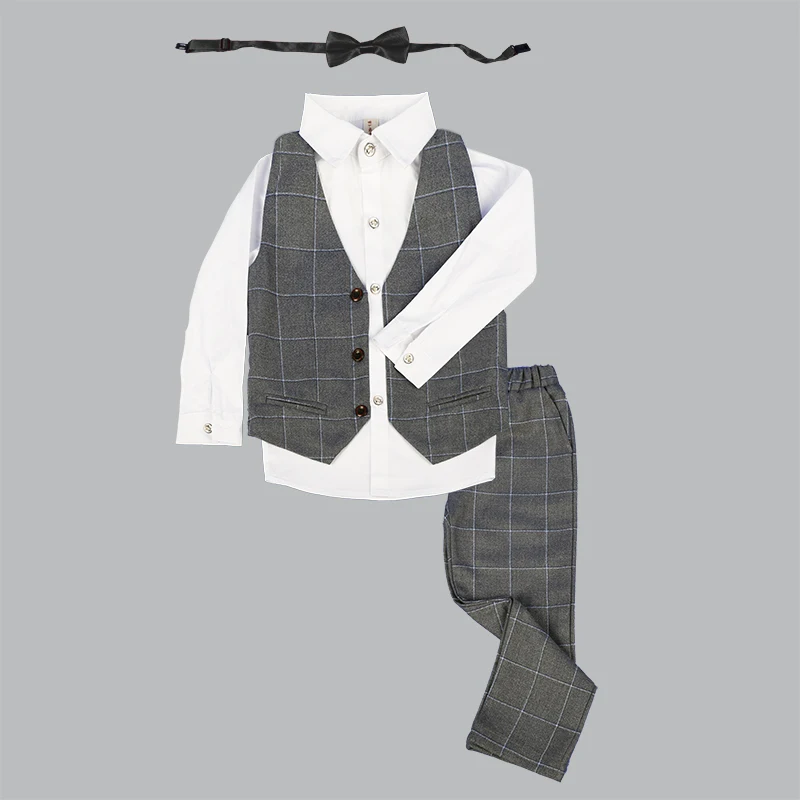 

LUOBOBEIBEI Baby Boy Clothing Suits Wedding Boys Costume Formal Clothes Child Costume Toddler 5 Pieces Suits Kids Blazer 2019