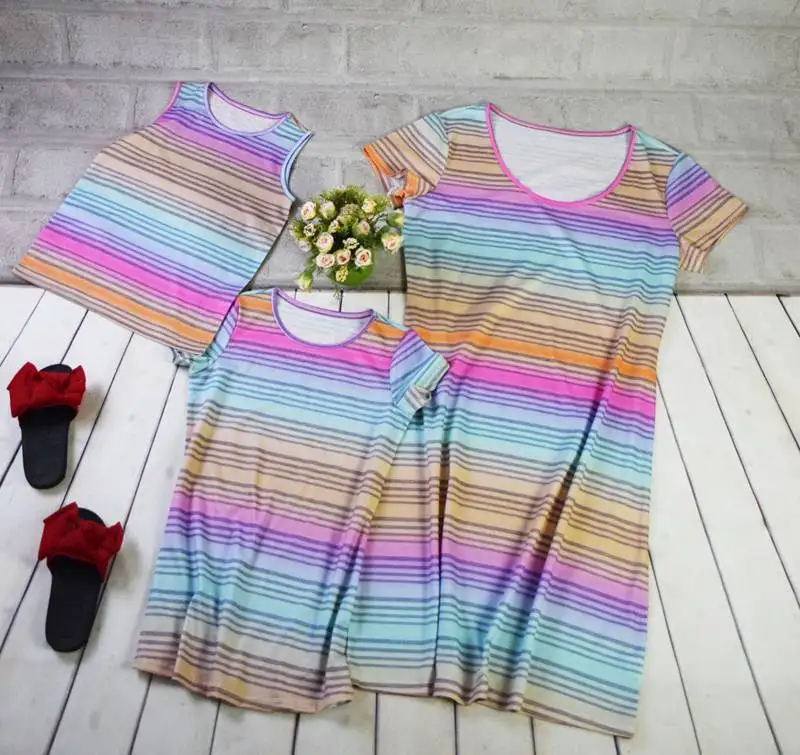 mommy and me rainbow dress