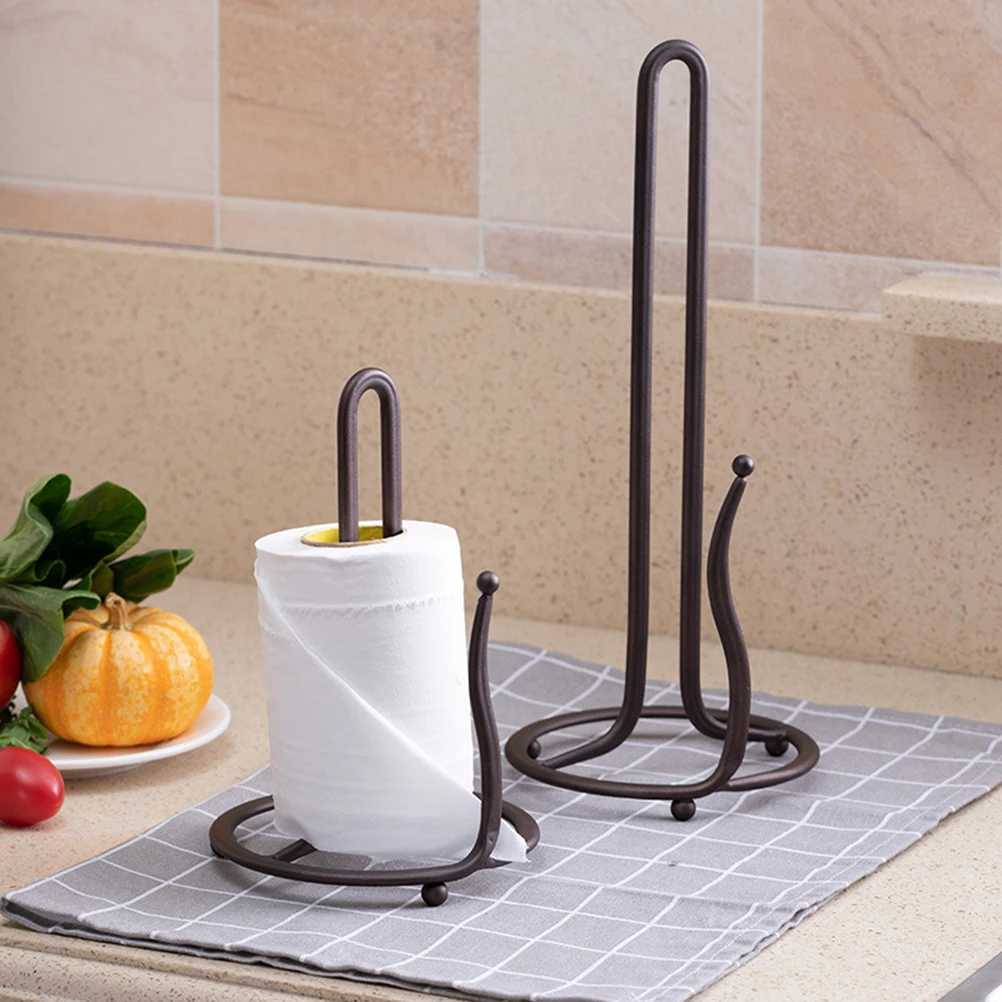 

2 Pcs Iron Paper Towel Holder Household Simple Paper Towel Stand Holder For Bedroom Living Room Supplies