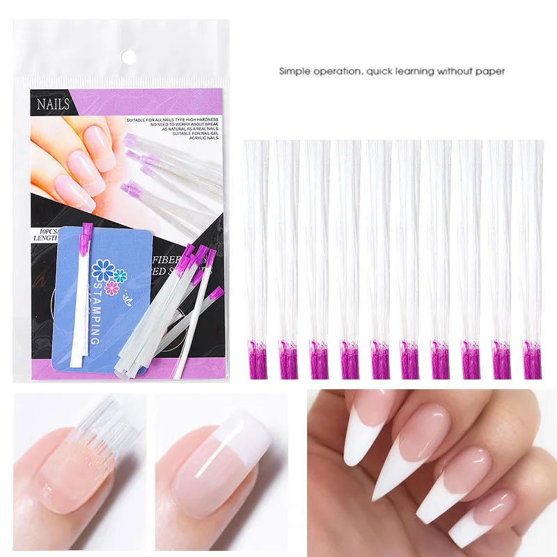 

Nail Fiberglass Form for Nail Extension Fibernails Acrylic Tips Extension for Nails Silk Building Extension Tool