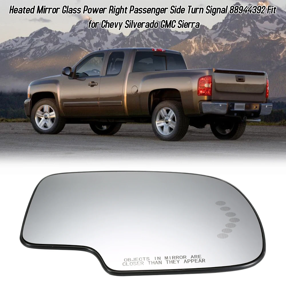 

Car Side Rearview Rear View Mirror Glass Turn Signal Car Mirror Car Accessories for Chevy Silverado GMC Sierra