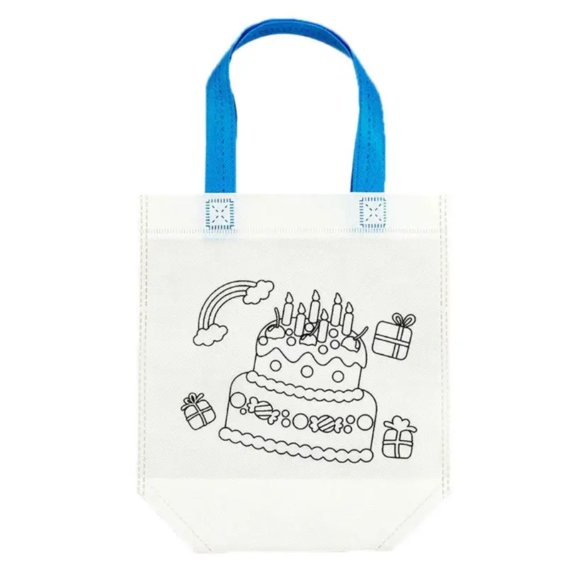 5 DIY экологическая граффити сумка ручной работы картина детский сад Tote сумки Пазлы для детей Подарки для детей мая-9 - Цвет: 5