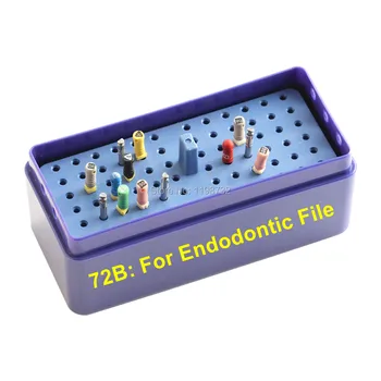 

High Quality 72 Holes Dental Equipment Autoclavable Kit, Endodontic Files Box Reamer Burs Block Dentist Products