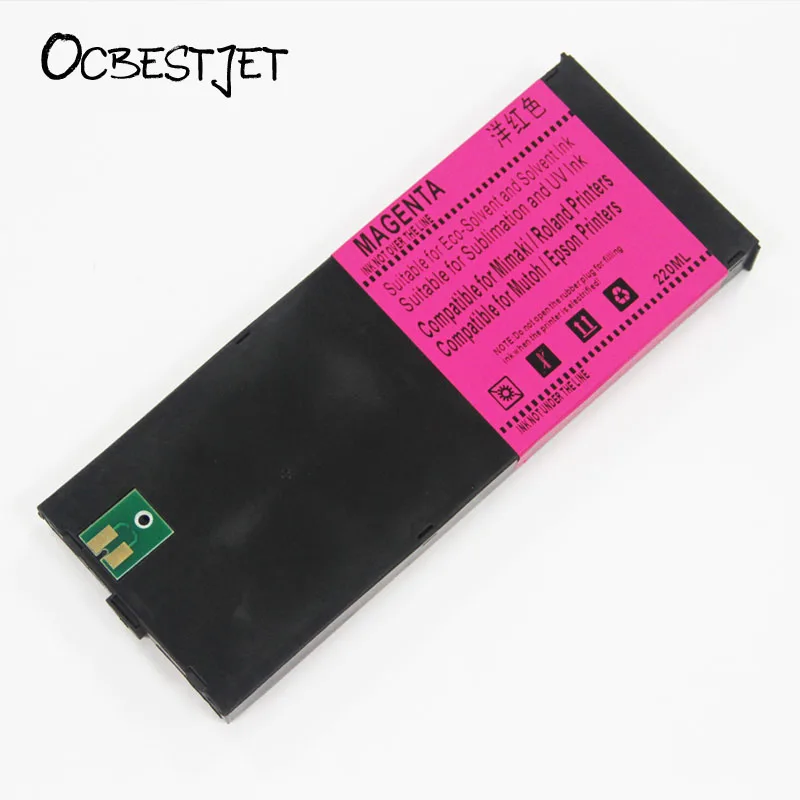 Ink Cartridge Inkjet Ink Cartridge ECO UV Ink Cartridge Full With 220ML UV Ink For Roland LEF-300 LEF-20 LEF-12 LEJ-640 LEC-540 LEC-330 7 Colors Available