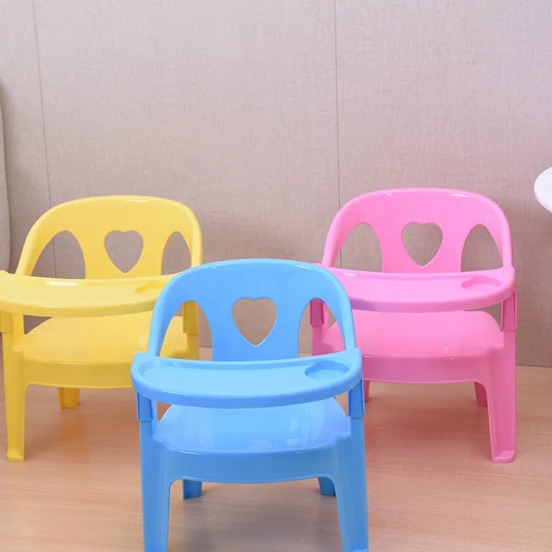 

Children's dining chair back chair baby chair with armrests love chair thickening stool plastic stool