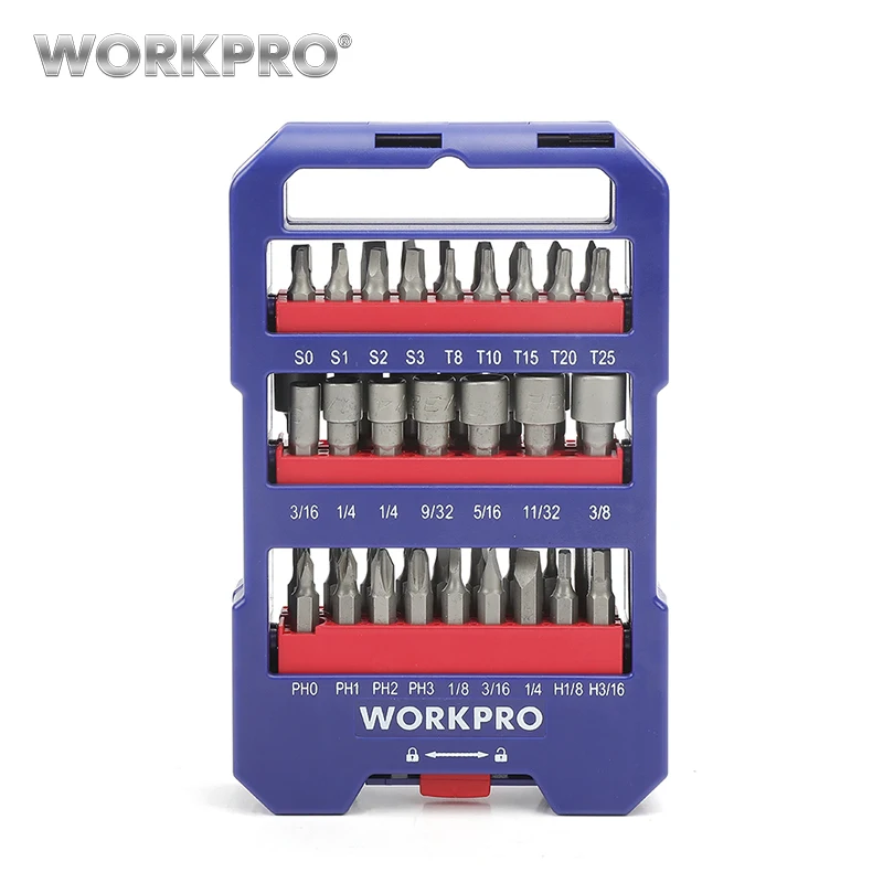 Набор отверток WORKPRO(51 шт.), Набор насадок с шестигранными головками Phillips Torx и гайкой