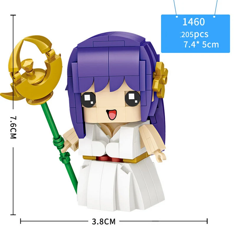 Imagem dos Desenhos Engraçado Clássico Filme Animados Cabeça Grande Mini Bloco Sacerdote Chinês Zumbi Cadáver Santos Seiyas Athena Nutcrackers Tijolos Brinquedos 5 Brinquedos e hobbies