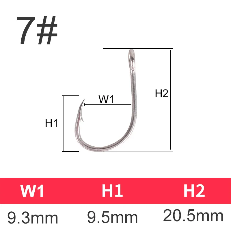 Королевство одиночные рыболовные крючки с сильной Барб анти-корризии высокой жесткости два размера доступны 5 штук в сумке блесна - Цвет: Size 7
