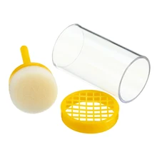 Новая пчелиная маркировочная клетка пластиковая королева пчелиная маркировочная клетка маркер для бутылки w/Плунжер пчеловодческое оборудование Mayitr