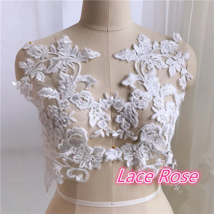 Flower Embroidery Cotton Lique For Evening Dress Clothing Sew Flower Embroidery Cotton Lique For