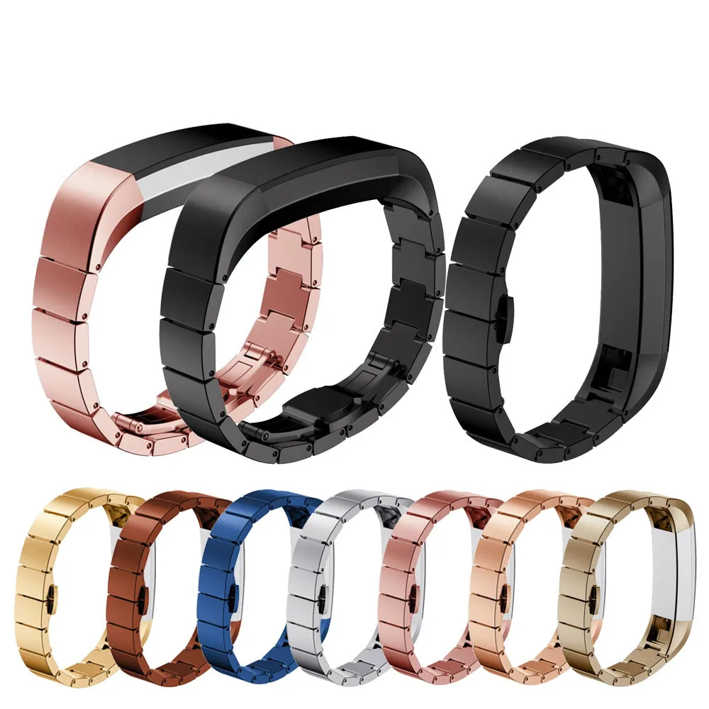 

Luxury Magnetic Loop Stainless Steel watchband Customized Watch Band Wrist strap For Fitbit Alta HR Smart Watch High Quality