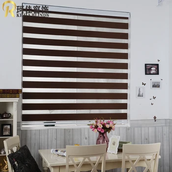 

free shipping Custom Made 100% Polyester blackout double Roller blinds Zebra Blinds Window shade Curtains for Living Room,office