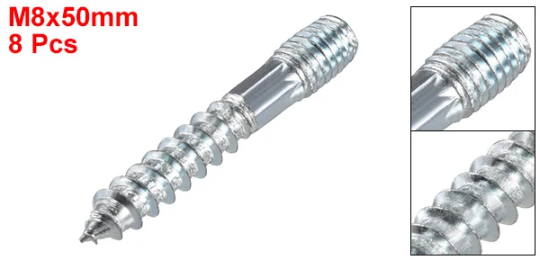 8Pcs M8x79mm Suspension Bolt Double Head Bolt Self Tapping Screw for Furniture 8Pcs M8x79mm Suspension Bolt Double Head Bolt Self Tapping Screw for Furniture