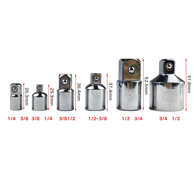 

Drive Socket Adapter Converter Reducer Air Impact Craftsman Ratchet Socket Wrench Set Adapter Hand Tools Set Kit Ratchet