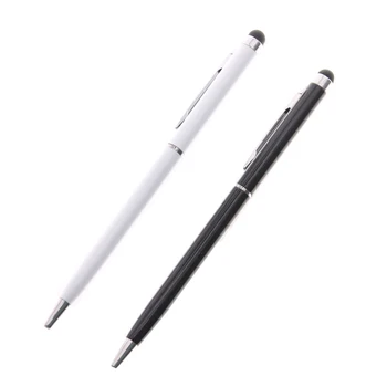 

2in1 Capacitive Touch Screen Stylus Ballpoint Pen For Mobile Phone Blue Free Drop Shipping Material Pen