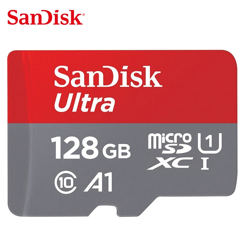 Двойной Флеш-накопитель SanDisk Ultra микро-sd карты 256G 200G 128G sd-карты до 64 Гб 32 Гб 16 Гб microSDHC/SDXC UHS-I слот для карт памяти чтения: до 98 МБ/с. TF карта для смартфона