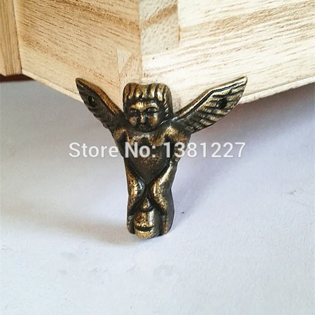 Wholesale 32*27mm Little Angel Hardware Jewelry box feet Corner bracket