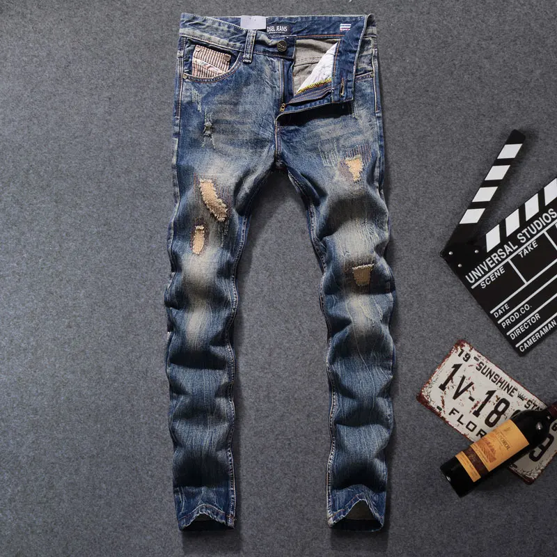 

2017 New Arrival Fashion Dsel Brand Men Jeans Dark Blue Washed Printed Jeans For Men Casual Pants Designer Jeans Men,704-B
