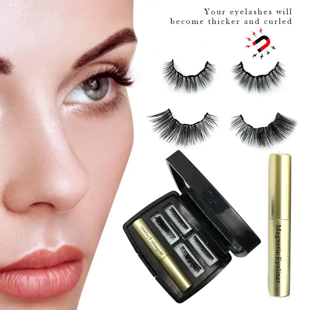 Fácil de Desgaste de Longa-duração Eyeliner Líquido Magnético Cílios Postiços Definir Secagem Rápida Delineador 2021 Hot & 13 Beleza e saúde