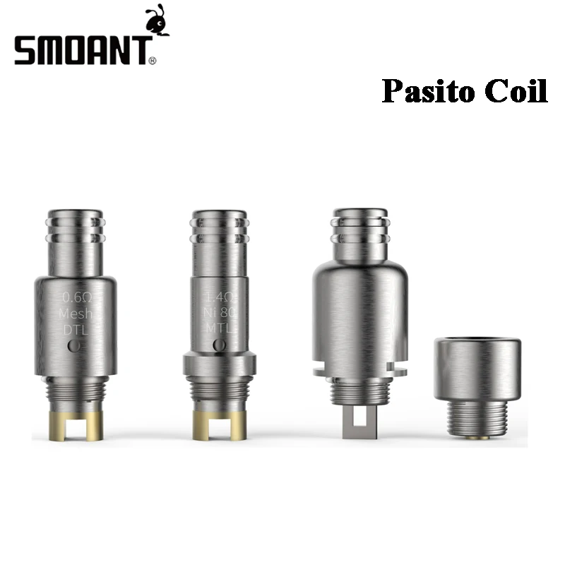 

Original Smoant Pasito DTL Mesh 0.6ohm MTL Ni80 1.4ohm RBA Single Coil Evaporator Head For E Cigarette Smoant Pasito Pod Vape