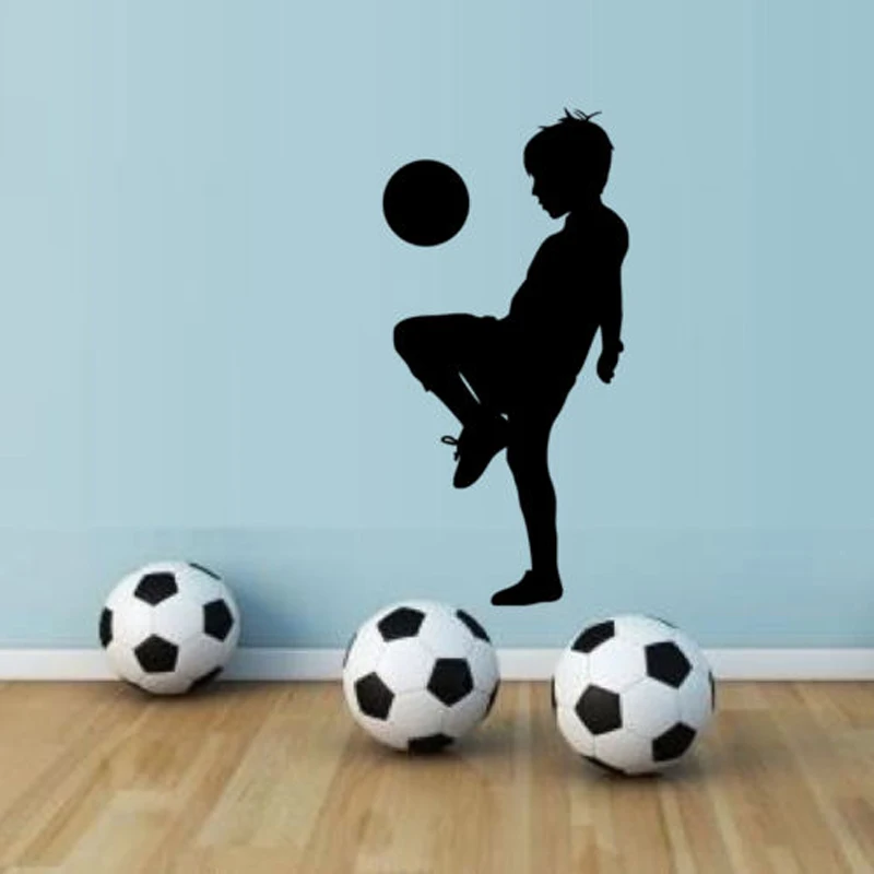 KidPlaysFootballSoccerQuoteWallStickersforNurseryBoysBedroom