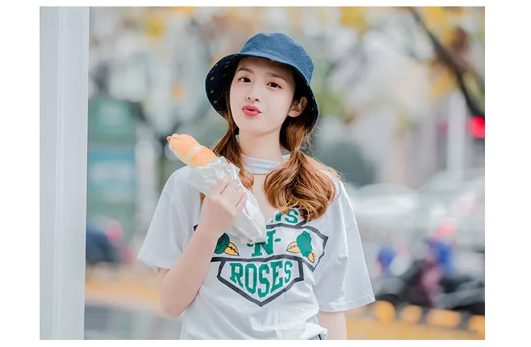 Шляпа женская летняя ананасовая ткань Кепка Складная двухсторонняя Рыбацкая шляпа Корейская версия милой стильная раковина Кепка