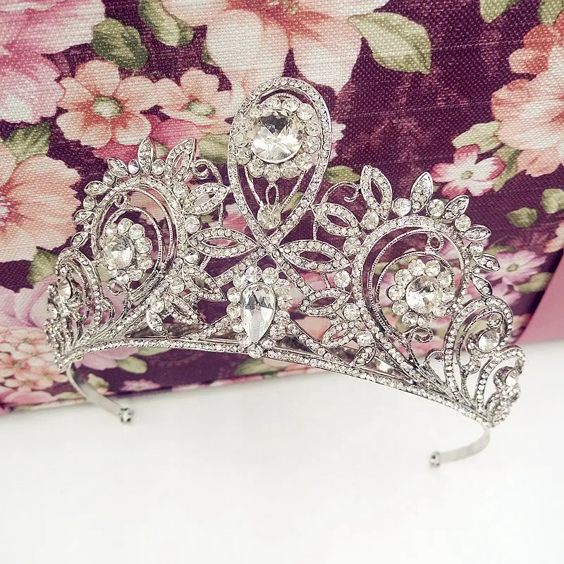 Высокая конец пользовательские корейский блюдо волос Принцесса Crown голову