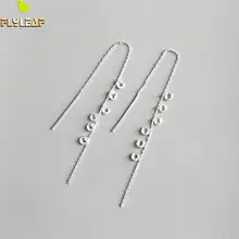 Flyleaf 925 Sterling Silver Earrings For Women Cubic Zirconia Long Tassel Femme Simple Dangle Drop Earings Fashion Jewelry Party Flyleaf 925 Sterling Silver Earrings For Women Cubic Zirconia Long Tassel Femme Simple Dangle Drop Earings Fashion Jewelry Party