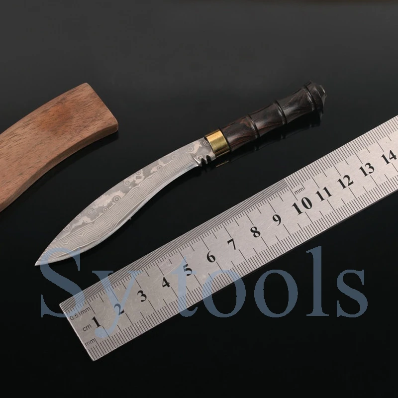 5" Mini sword Knife Nepalese miniature dog leg Knife EDC paper cutter