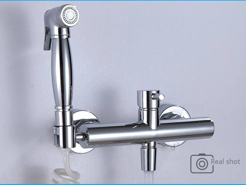 Bidet Faucets High Pressure Bidet Shower Toilet Handheld Brass Bidets Taps Set Bathroom Shower Valve Cold and Hot Bidets (8)