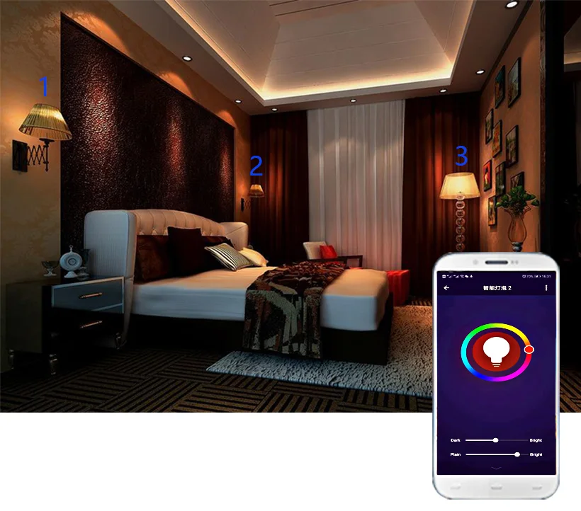 led wifi bulb e14