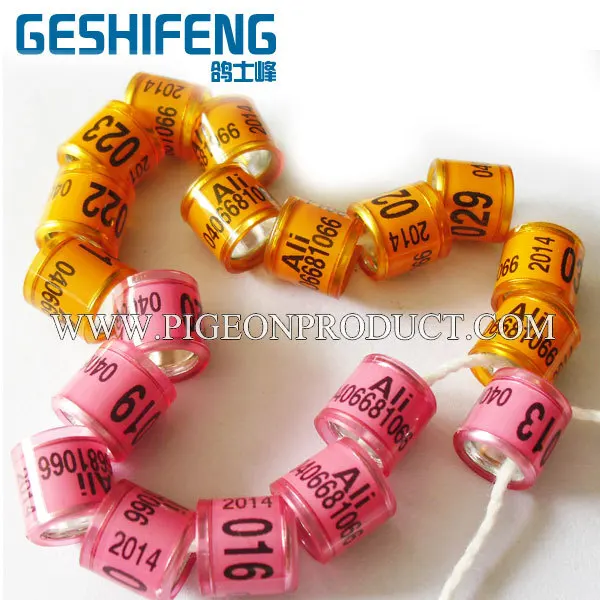 

high quality plastic 8mm free shipping Aluminium with Plastic Pigeon Ring