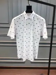 Модные Для мужчин рубашки 2019 взлетно-посадочной полосы роскошь известный бренд Европейский дизайн вечерние стиль Мужская одежда WD04662