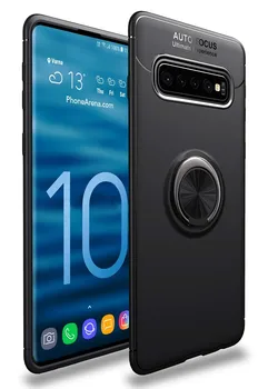 

Stand case Silicone with Ring for Samsung Galaxy S10 Plus Black