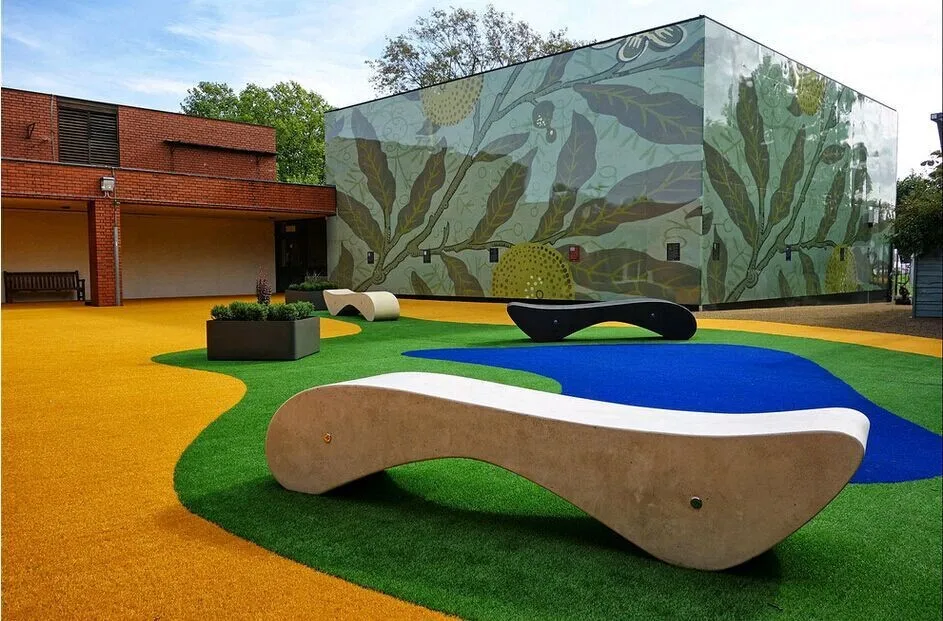 primary school artificial grass lawn