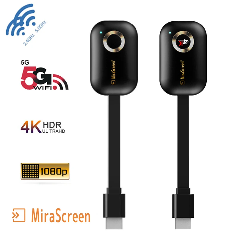 5G 2,4G беспроводной HDMI зеркальный экран зеркальное зеркало литой chromecast/Airplay miracast android tv stick 4K Mirascreen G9 WiFi Дисплей