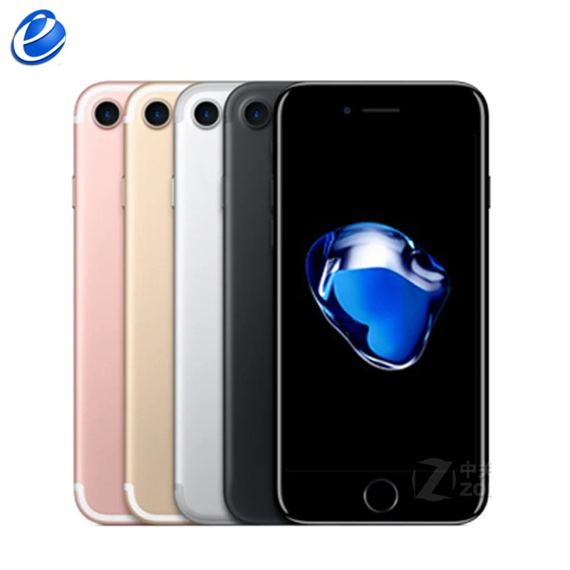 Разблокированный Apple iPhone 7, функция отпечатков пальцев, 4G, LTE, глобальная 32/128 ГБ Встроенная память IOS мобильного телефона 12.0MP gps Quad-Core телефон 1960mA