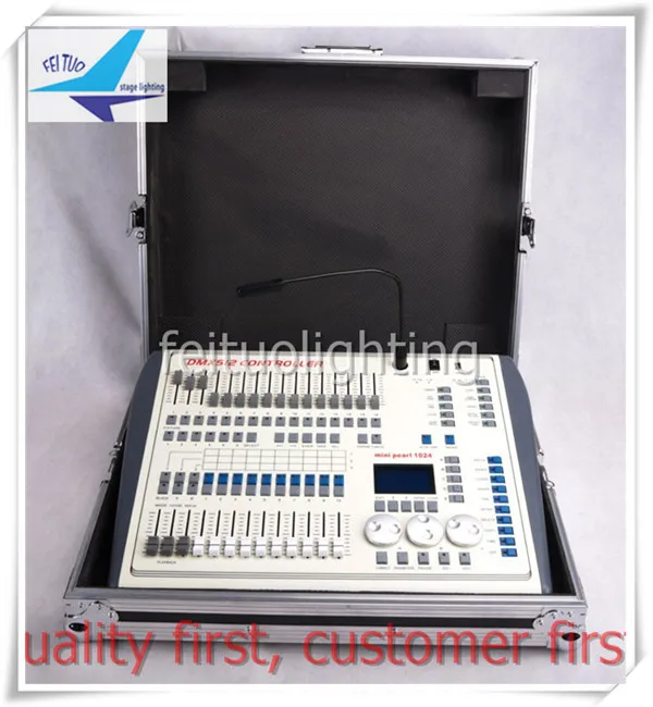 

Mini Pearl stage Lighting desk computer Console or Dmx Controller 1024 with flight case