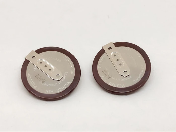 

2pcs/lot New For Panasonic VL2020 3V 20mAh coin rechargeable 90 degrees fillet lithium button cell battery for BMW Car Key Fobs
