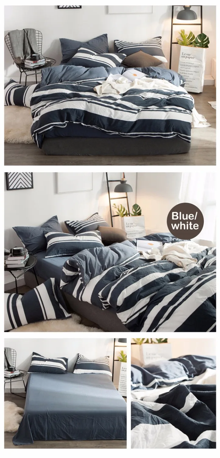 السيدة يا المنسوجات المنزلية منقوشة حاف غطاء القطن شريط مثلث هندسية المطبوعة مصمم طقم سرير اليدوية نوم أغطية سرير