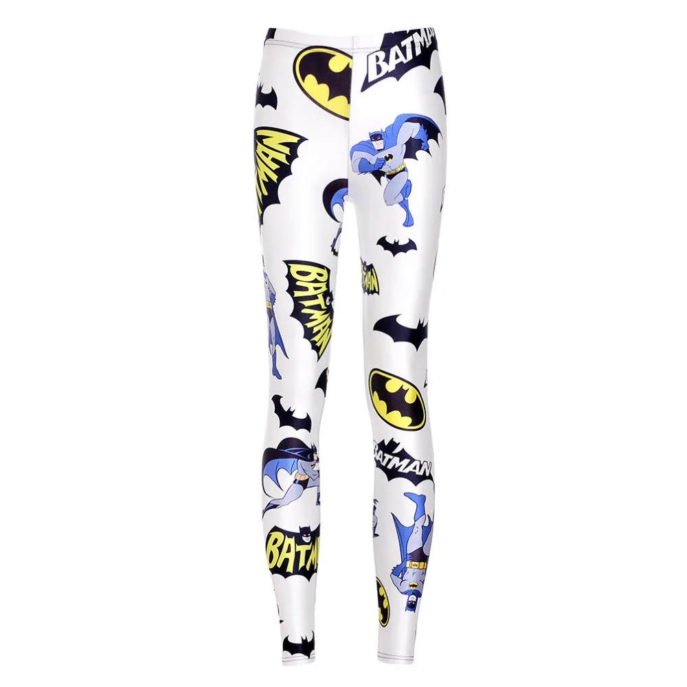 

Girl Fashion Fitness Leggings Batman Print Slim Pants pencil Leggings Drop Shipping